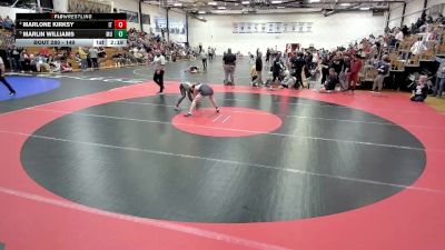 149 lbs Quarterfinal - Marlin Williams, Marian vs Marlone Kirksy, Indiana Tech