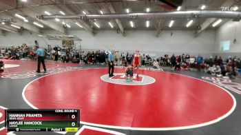 120 lbs Cons. Round 4 - Haylee Hancock, Lamar vs Hannah Pramita, Regis Jesuit