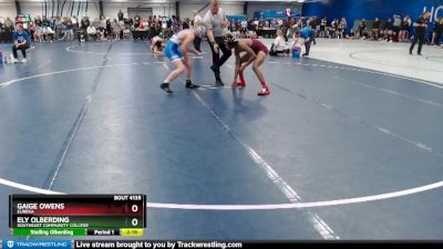 Elite 141 lbs Cons. Round 3 - Ely Olberding, Southeast Community College vs Gaige Owens, Eureka