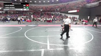 100 lbs Semifinal - Colin Weber, West Bend Wildcats vs Jared Peters, Pulaski Wrestling Club