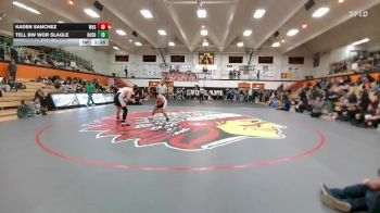 190 lbs Round 4 (6 Team) - Tell BW WOR Slagle, DouglasSD vs Kaden Sanchez, Worland High School