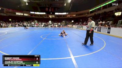 73 lbs Quarterfinal - Robert Moore, Prescott Valley Bighorns vs Charles Hampton, Prescott Mile High Middle Scho