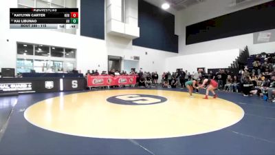 115 lbs Cons. Round 3 - Kaylynn Carter, Hemet vs Kai Libunao, Aliso Niguel