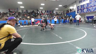 49 lbs 3rd Place - Sterling Stratton, Bristow Elementary Wrestling Club vs Josiah Rosas, Piedmont