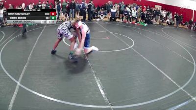 165 lbs Champ. Round 2 - Cody Dixon, Silverado vs John Crutchley, Centennial