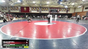 133 lbs Quarterfinal - Rylan Mitchell, Delta College vs Marcus Mireles, Delta College