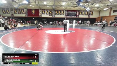 133 lbs Quarterfinal - Rylan Mitchell, Delta College vs Marcus Mireles, Delta College