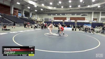 215 lbs Finals (4 Team) - Ethan Gallo, Minisink Valley vs George Thompson, Starpoint HS