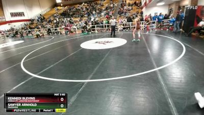 110 lbs Cons. Round 4 - Kennedi Blevins, Lingle-Ft. Laramie/Southeast vs Sawyer Arnhold, Shoshoni