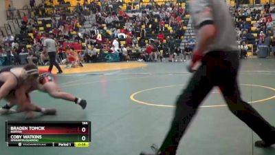 144 lbs Cons. Round 3 - Coby Watkins, SPRINGFIELD(Akron) vs Braden Tomcik, NORTON