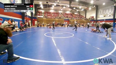 110 lbs Semifinal - Aubrie Smittle, Wagoner Takedown Club vs Bubba Siegel, Raw Wrestling Club