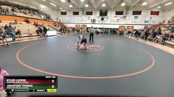 126 lbs Cons. Semi - Kyler Loomis, Riverton Middle School vs Jonathan Thomas, Worland Middle School