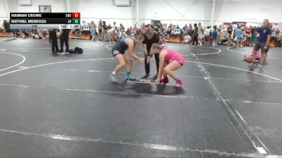 175 lbs Semis (4 Team) - Hannah Crowe, Storm Wrestling Center vs Mathiel Mendoza, AR-15