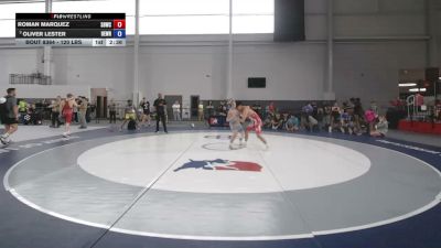 120 lbs Cons. Quarters - Roman Marquez, South Bend Wrestling Club vs Oliver Lester, Beastmode Wrestling