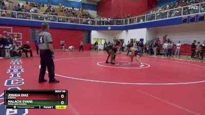 215 lbs Champ. Round 1 - Malachi Evans, Penn High School vs Joshua Diaz, Hobart