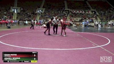 7A 285 lbs Champ. Round 1 - Isaiah Miatke, Dothan HS vs Kendell Bowens, Mary G Montgomery