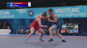 68 kg Final 3-5 - Uldana Tileukhan, Kazakhstan vs Oleksandra Rybak, Ukraine