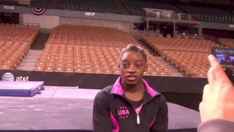 Simone Biles Before Making her International Debut at 2013 American Cup