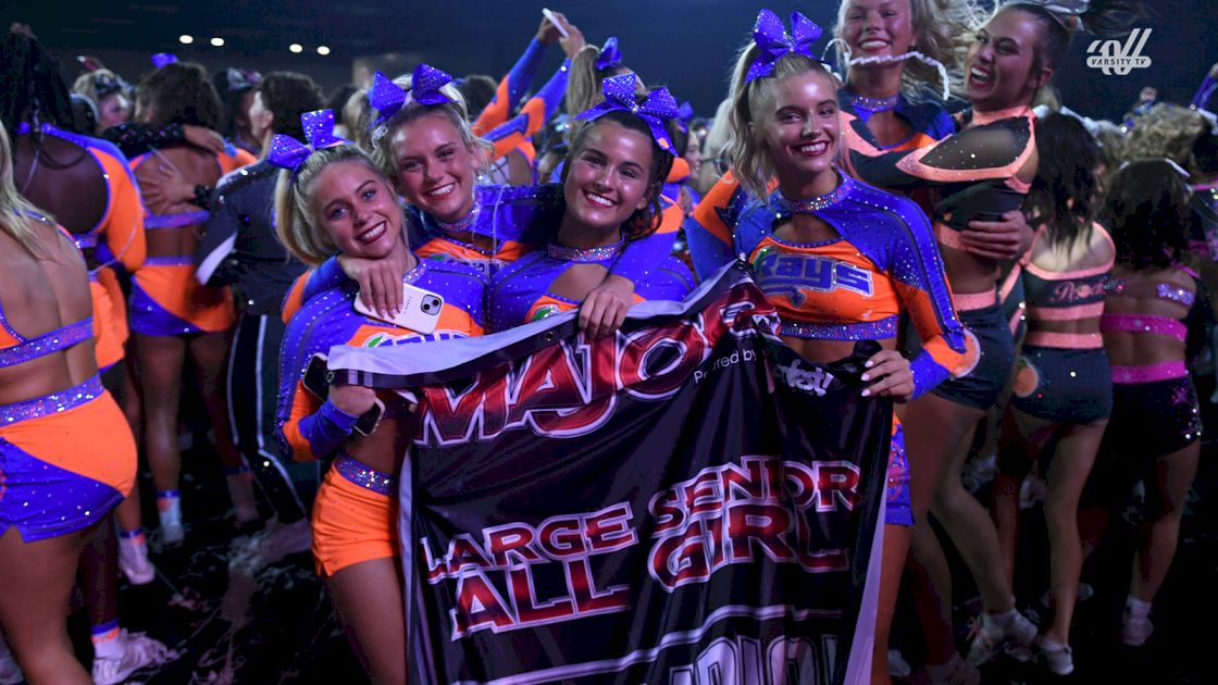The Orange Rays are back-to-back Large All Girl Champions