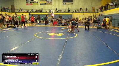 132 lbs Quarterfinal - Ethan Fishe, Bobcat Wrestling Club vs Jaxson Scott, Kansas City Training Center