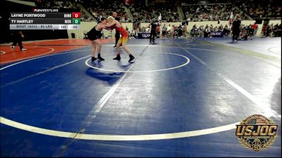 85 lbs Round Of 16 - Layne Portwood, Bomb City Wrestling vs Ty Hartley, Husky Wrestling Club