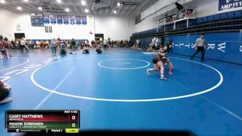 132 lbs Champ. Round 2 - Casey Matthews, Newcastle vs Mason Sorensen, Lingle-Ft. Laramie/Southeast