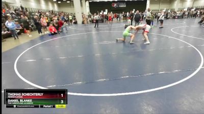 150 lbs Semifinal - Thomas Schechterly, Pennsylvania vs Daniel Blanke, The Wrestling Academy