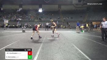 157 lbs Round Of 16 - William VonRuden, Rochester Community & Technical College vs Hunter Gonzales, Northwest Kansas Tech.