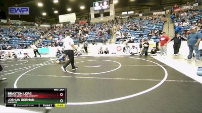 58 lbs 3rd Place Match - Joshua Gorman, Andover vs Braxton Lorg, Shelton Wrestling Academy