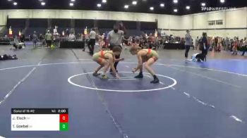 132 lbs Consolation - Jager Eisch, WI vs Tyler Goebel, WI