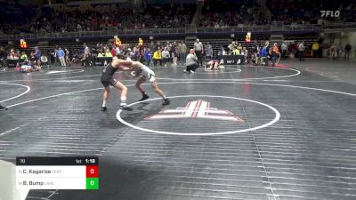 70 lbs Round Of 32 - Camden Kagarise, Central vs Brody Bump, Lakeview