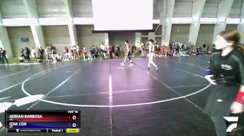 136 lbs Semifinal - Adrian Barbosa, CA vs Izak Cox, UT