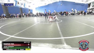 50-55 lbs Semifinal - Madison Vigil, Pomona Wrestling Club Colorado vs Sofie Mcnatt, Hurricane