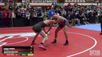 144 lbs Cons. Round 1 - Tayke Weber, Wamego vs Quinton Nelson, Hoyt-Royal Valley