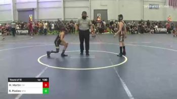 82 lbs Round Of 16 - Malakii Martin, Top Notch WC vs Ricardo Poolaw, New Mexico Bad Boyz