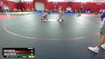144 lbs Round 4 (6 Team) - Brock Brown, Cambridge-Isanti Blue vs Kyle Benter, LeRoy Panthers Maroon