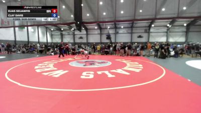 88 lbs Cons. Sub-semis - Elias Selianitis, South San Francisco Gators Wrestling Club vs Clay Davis