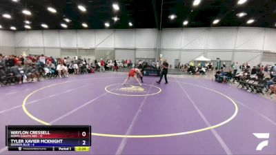 152 lbs Placement Matches (16 Team) - Waylon Cressell, North Dakota Red vs Tyler Xavier Mcknight, Georgia Blue