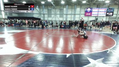 U20 Women - 50 lbs Cons. Round 1 - Maisey Blaser, UT vs Danica Torres, WA