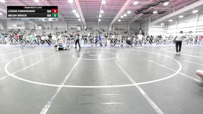 80 lbs Rr Rnd 1 - Logan Caravaggio, Iron Faith Wrestling vs Micah Shuck, Knights Wrestling Club