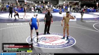 138 lbs Champ. Round 3 - Kaden Pryor, California Regional Training Center (CA RTC) vs Hezekiah Negrete, Danville Wrestling Club