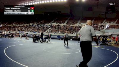 132-D1 Champ. Round 1 - Vanessa Aguirre, Youngker High School vs Sara Hernandez, Apollo High School