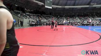 43 lbs Round Of 16 - Kingston Warrior, Wagoner Takedown Club vs Franciso Lopez, OKC Saints Wrestling