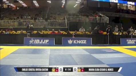 Maria Elisa Cesar G. Nunes vs Emilse Cristal Rivera Gaitan 2025 Pan Jiu Jitsu IBJJF Championship