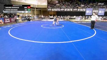 Girls 3A 140 lbs Cons. Round 5 - Alexis Escobar, Kelso (Girls) vs Jaslene Gonzalez, Kennewick (Girls)