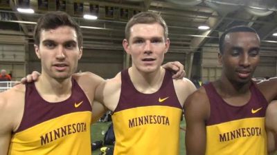 Nick Hutton and the Gophers 5th fastest DMR in nation 2013 Alex Wilson Invitational