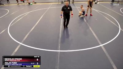 144 lbs Cons. Round 1 - Nickolas Strand, Bemidji Wrestling Club vs Nolan Ford, Guerrilla Wrestling Club