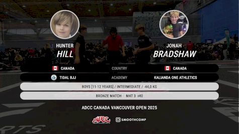 Jonah Bradshaw vs Hunter Hill 2025 ADCC Vancouver Open
