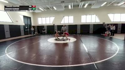 100 lbs Champ. Round 1 - Brooke Harker, Rock Springs vs Hailee Cooper, Riverton