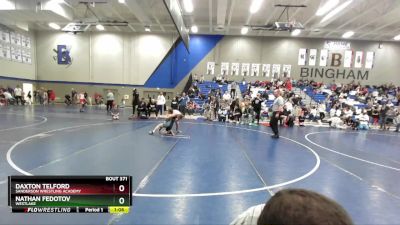 82 lbs Cons. Round 4 - Daxton Telford, Sanderson Wrestling Academy vs Nathan Fedotov, Westlake